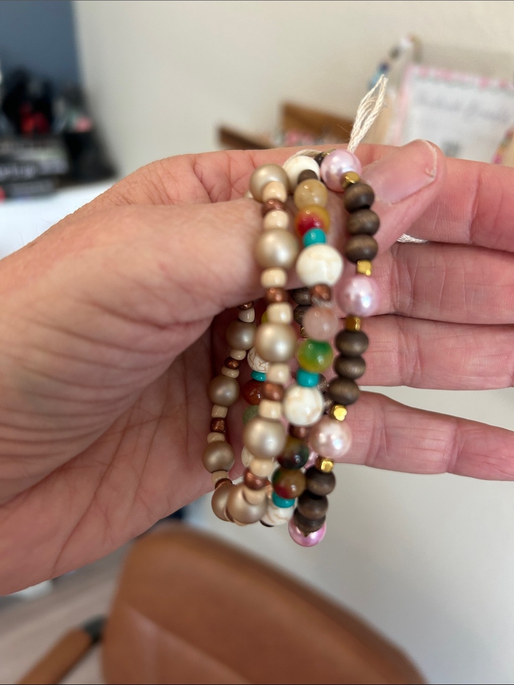 Multicolor Beaded Stretch Bracelet Set - Women Jewelry